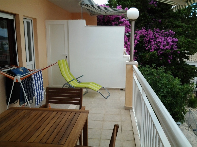 Balkony of apartment B