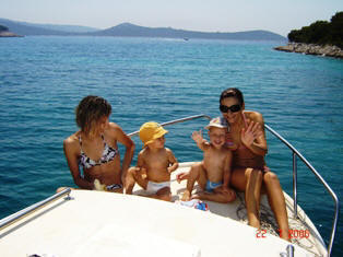Rogoznica - boat trip gallery -frends on boat
